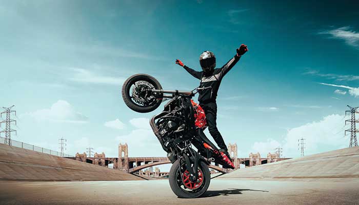 Motorcycle stunt tips