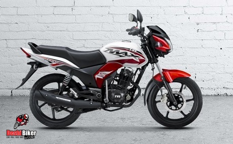 TVS Max 125 Red and White