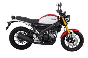 Yamaha XSR 155 red and white