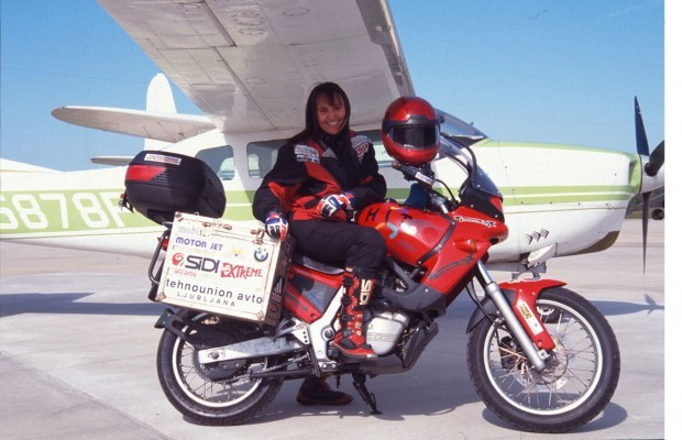 Longest solo motorcycle journey (Female)