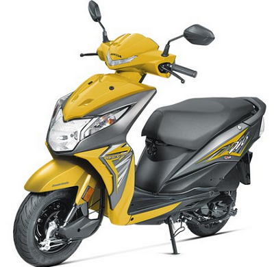 Honda Dio Yellow