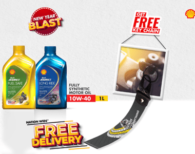 Free Keyring with Shell Advance fuel save and long ride
