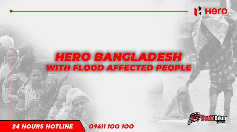 Hero Bangladesh with flood affected