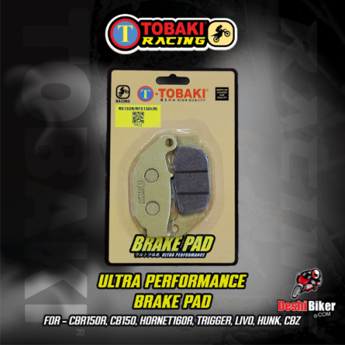 Tobaki Rear Brake Pad For Honda CBR 150, CB Hornet , Livo, Hero Hunk, CBZ Xtreme, Honda CB Trigger price in Bangladesh