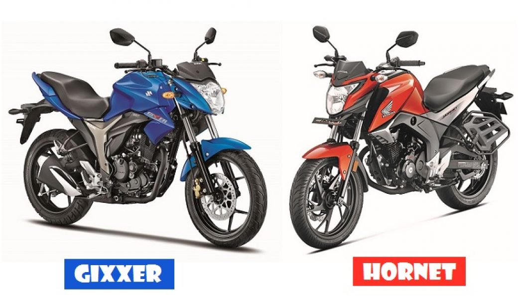 Honda Cb Hornet 160r Vs Suzuki Gixxer Comparison Which Bike Is Best